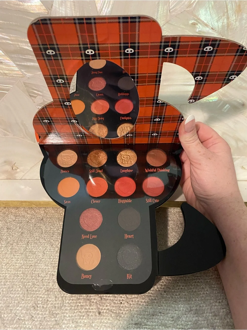 NEW Skelanimals EyeShadow Highlighter Palette - Black & Orange